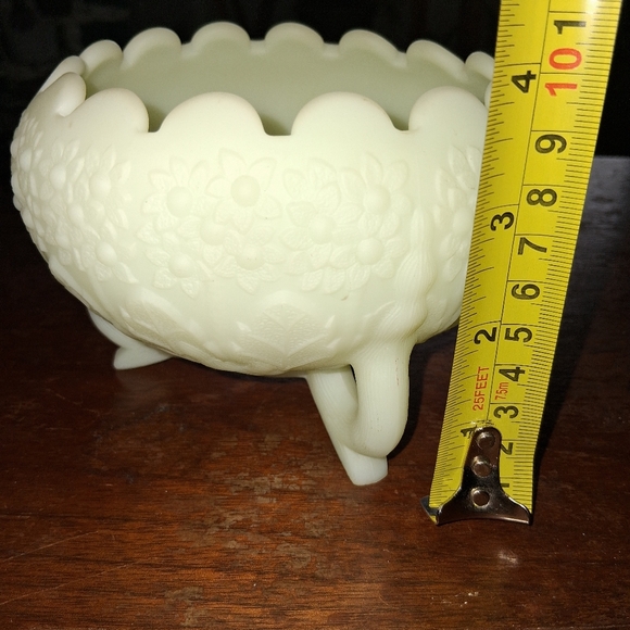 Fenton Uranium Glass Custard Bowl - Picture 5 of 8